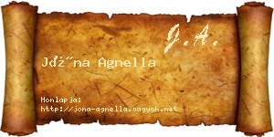Jóna Agnella névjegykártya